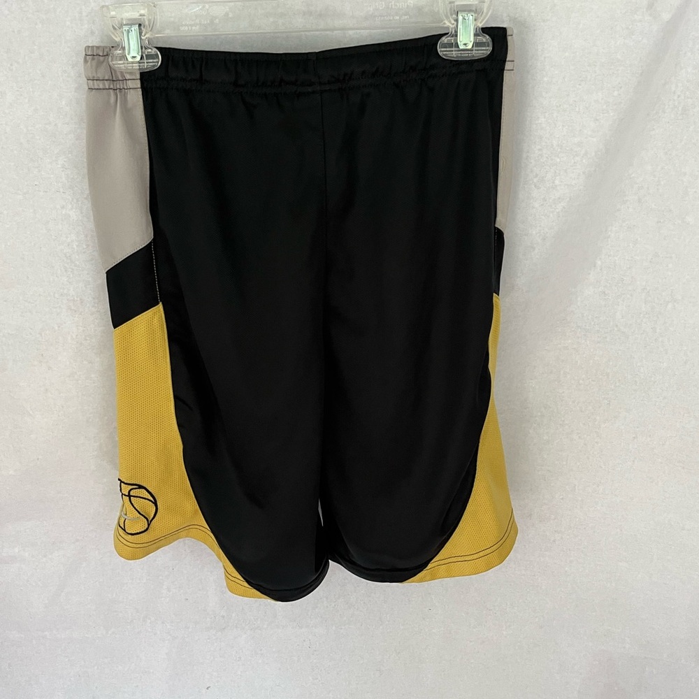 Nike Teen’s Basketball Black/Gold/Gray Athletic Shorts Size L